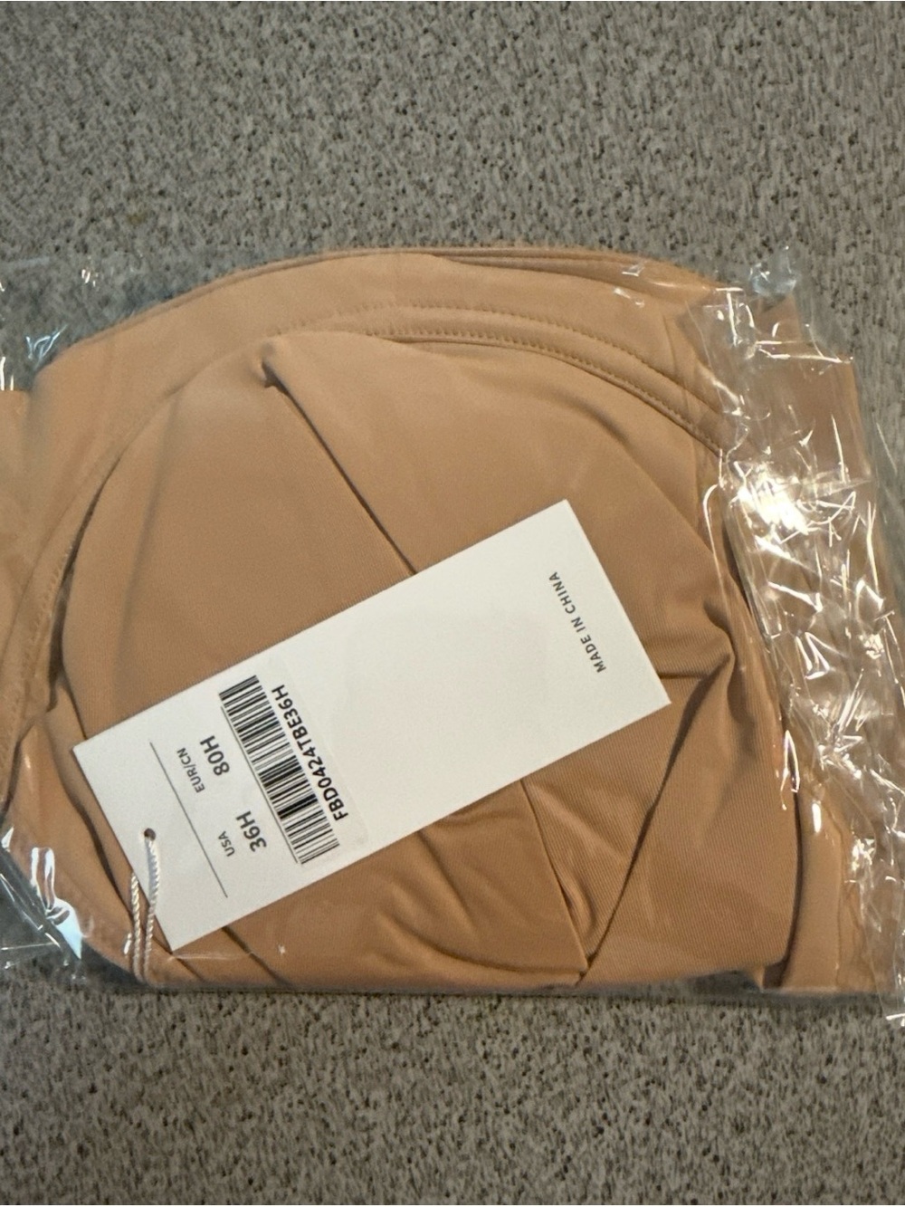 HSIA 36H Minimizer Full Coverage Bra Taupe Beige NWT - Picture 2 of 5